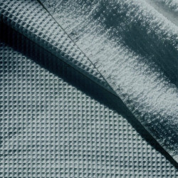Frottee-Waffelpikee UNI Hellblau